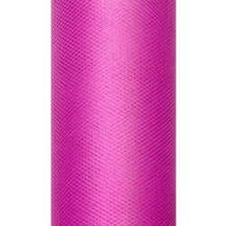 Tiul dekoracyjny 50 cm x 9 m fuksja 080