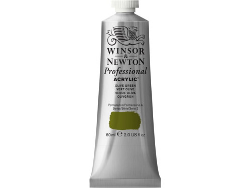 Acrylic paint Professional Acrylic - Winsor & Newton - Olive Green, 60 ml