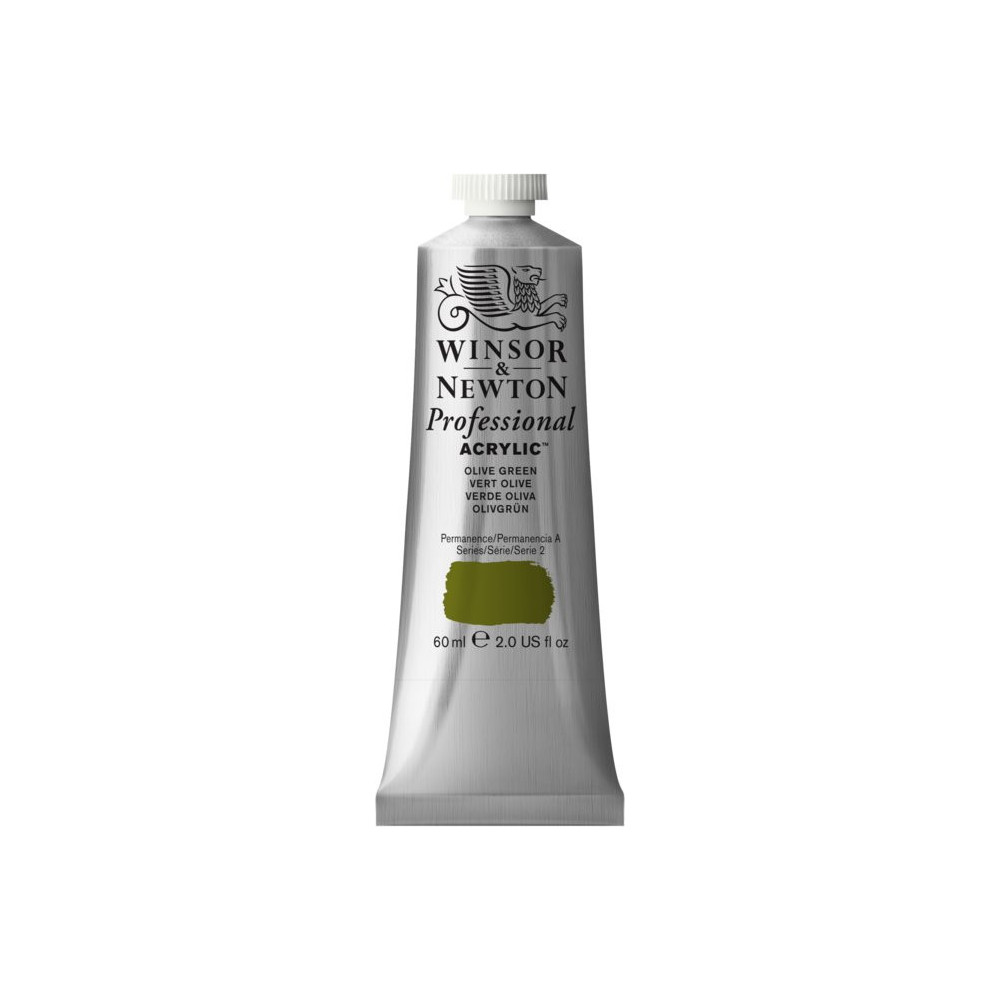 Farba akrylowa Professional Acrylic - Winsor & Newton - Olive Green, 60 ml
