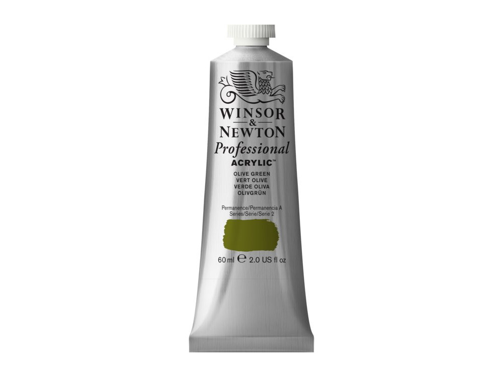 Farba akrylowa Professional Acrylic - Winsor & Newton - Olive Green, 60 ml