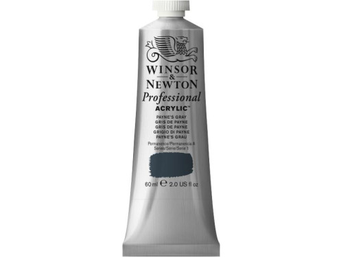 Farba akrylowa Professional Acrylic - Winsor & Newton - Payne's Gray, 60 ml