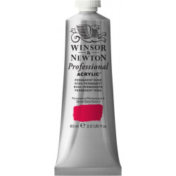 Farba akrylowa Professional Acrylic - Winsor & Newton - Permanent Rose Quinacridone, 60 ml
