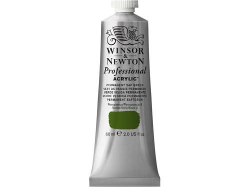 Farba akrylowa Professional Acrylic - Winsor & Newton - Permanent Sap Green, 60 ml
