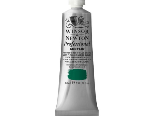 Acrylic paint Professional Acrylic - Winsor & Newton - Phthalo Blue Green Shade, 60 ml