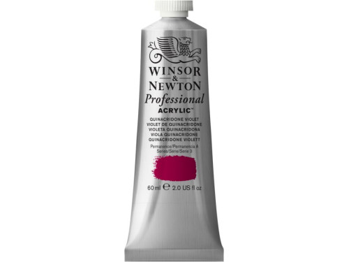 Farba akrylowa Professional Acrylic - Winsor & Newton - Quinacridone Violet, 60 ml