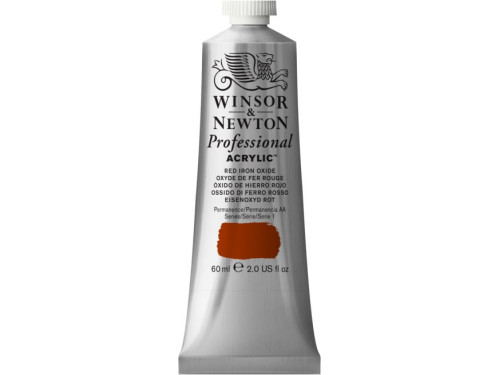 Acrylic paint Professional Acrylic - Winsor & Newton - Red Iron Oxide, 60 ml