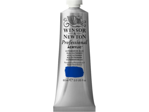 Farba akrylowa Professional Acrylic - Winsor & Newton - Ultramarine Blue, 60 ml