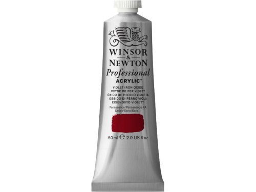 Farba akrylowa Professional Acrylic - Winsor & Newton - Violet Iron Oxide, 60 ml