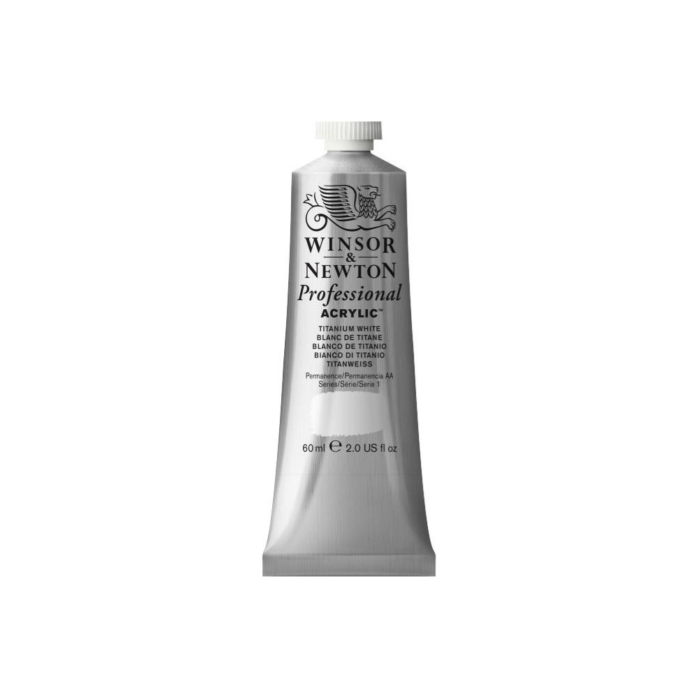 Farba akrylowa Professional Acrylic - Winsor & Newton - Titanium White, 60 ml