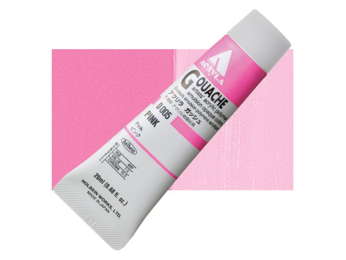 Farba gwasz Acryla Gouache - Holbein - Pink, 20 ml