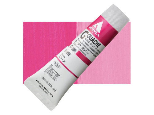 Acryla Gouache paint - Holbein - Rose, 20 ml