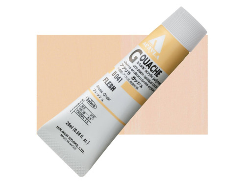 Farba gwasz Acryla Gouache - Holbein - Light Apricot/Flesh, 20 ml