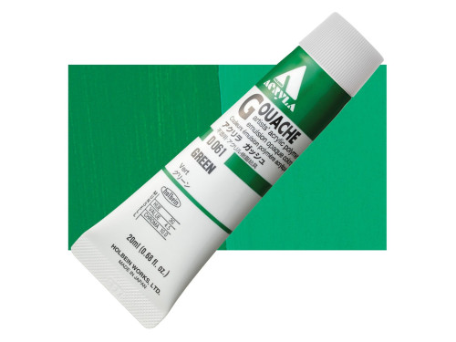 Acryla Gouache paint - Holbein - Green, 20 ml