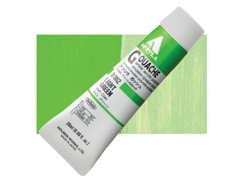 Farba gwasz Acryla Gouache - Holbein - Light Green, 20 ml