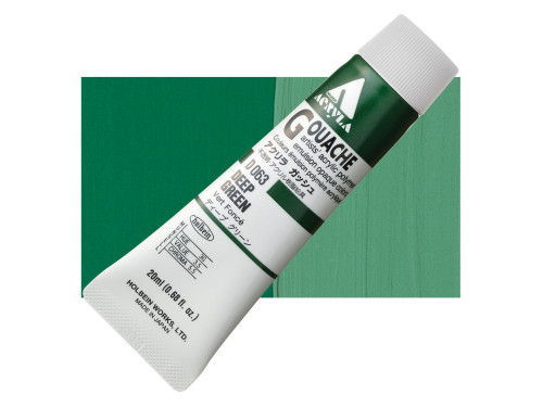 Acryla Gouache paint - Holbein - Deep Green, 20 ml