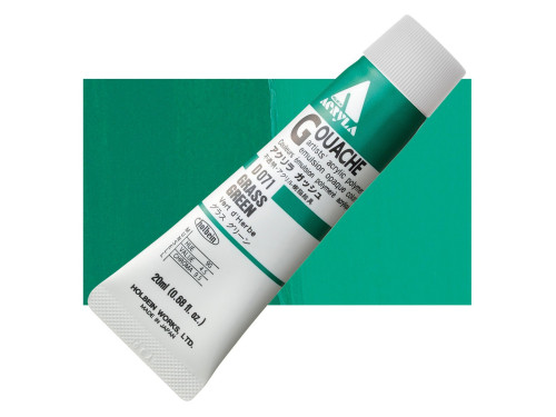 Farba gwasz Acryla Gouache - Holbein - Grass Green, 20 ml