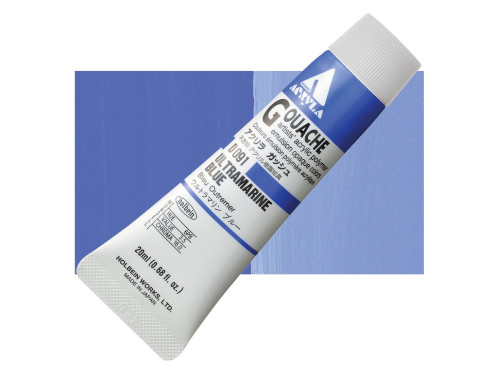 Acryla Gouache paint - Holbein - Ultramarine Blue, 20 ml