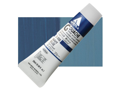 Acryla Gouache paint - Holbein - Navy Blue, 20 ml