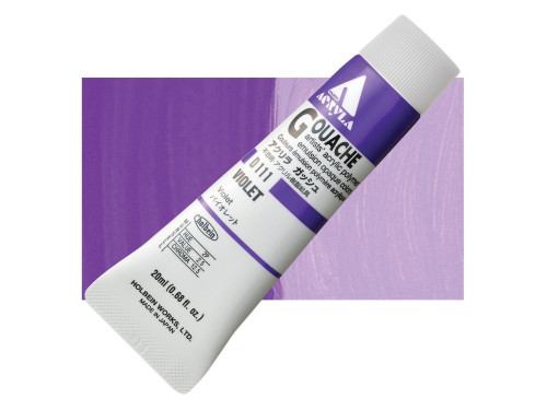 Farba gwasz Acryla Gouache - Holbein - Violet, 20 ml