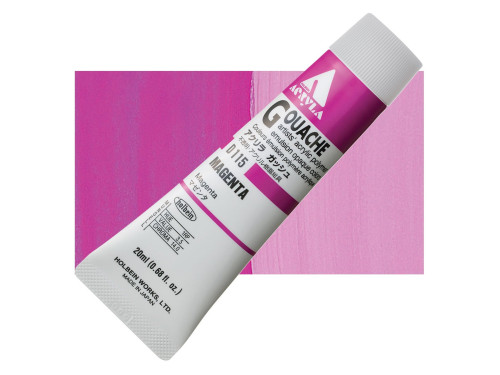 Farba gwasz Acryla Gouache - Holbein - Magenta, 20 ml