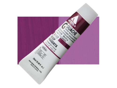 Farba gwasz Acryla Gouache - Holbein - Deep Magenta, 20 ml