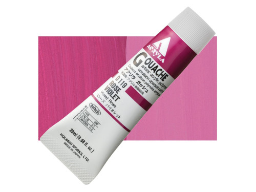 Farba gwasz Acryla Gouache - Holbein - Rose Violet, 20 ml