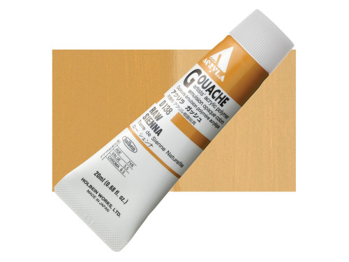 Acryla Gouache paint - Holbein - Raw Sienna, 20 ml