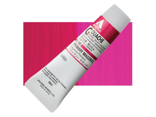 Farba gwasz Acryla Gouache - Holbein - Primary Magenta, 20 ml