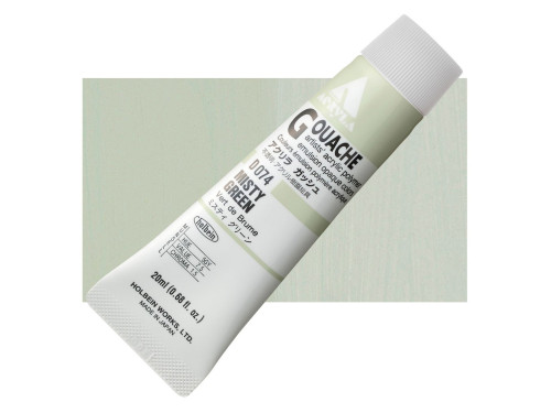 Farba gwasz Acryla Gouache - Holbein - Misty Green, 20 ml