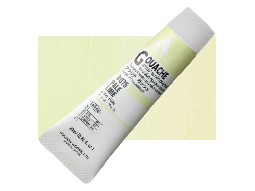 Acryla Gouache paint - Holbein - Pale Lime, 20 ml