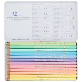 Holbein Artists' 6 Colored Pencil Set - 2 Tone Select ( Luminous & Met –  Art&Stationery