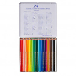 Set of Artists' Colored Pencils - Holbein - 24 pcs