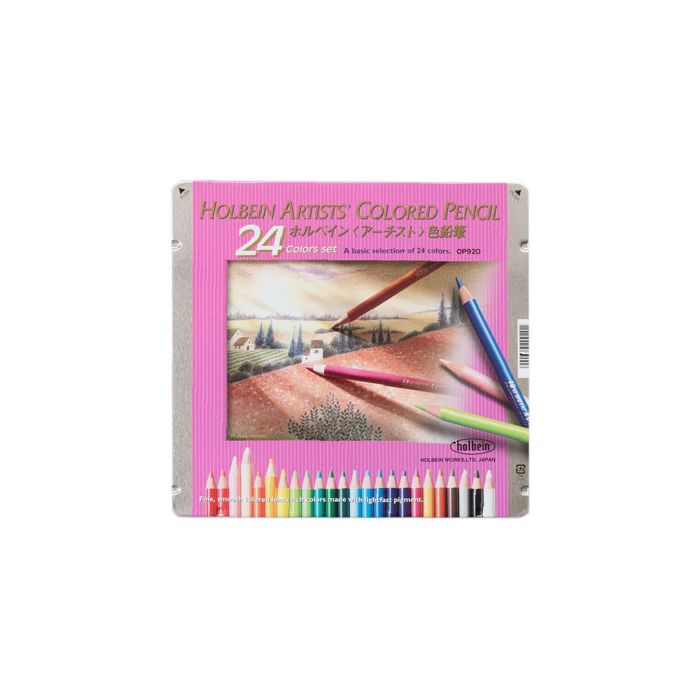 Set of Artists' Colored Pencils - Holbein - 24 pcs