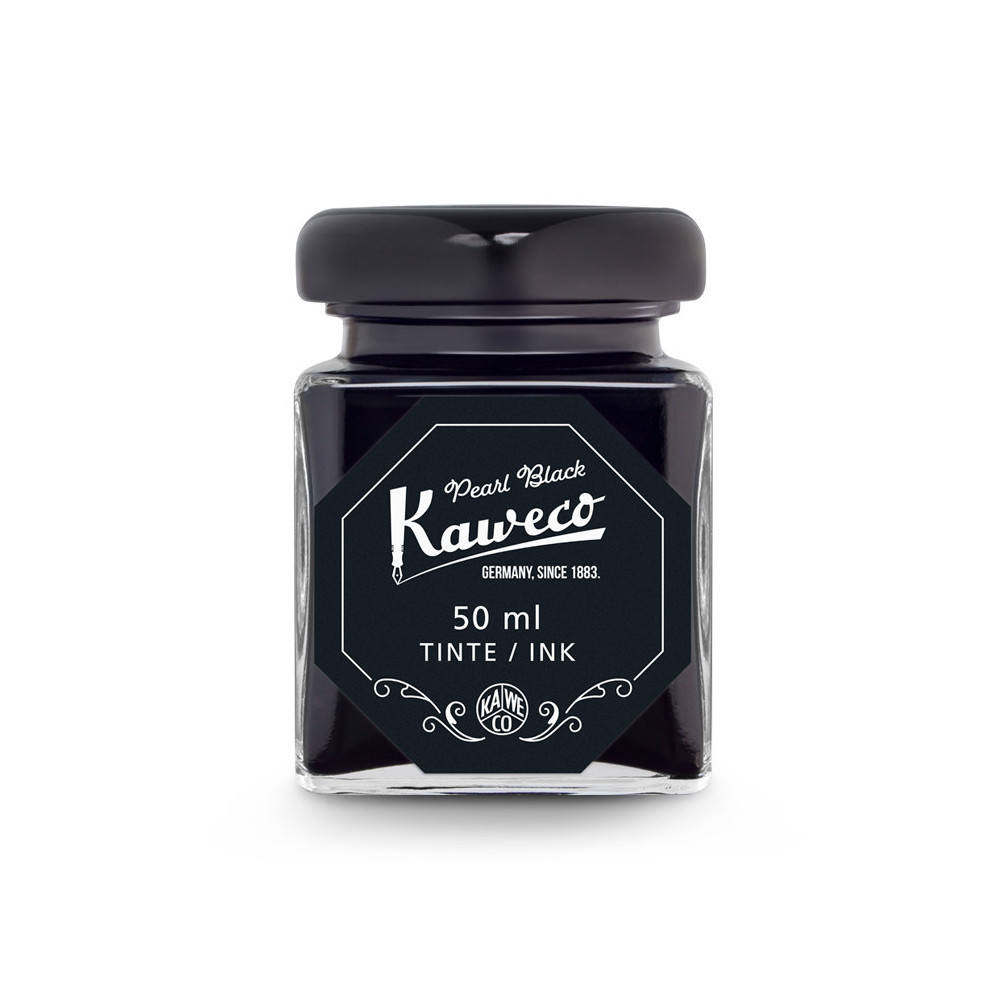 Atrament w butelce - Kaweco - Pearl Black, 50 ml