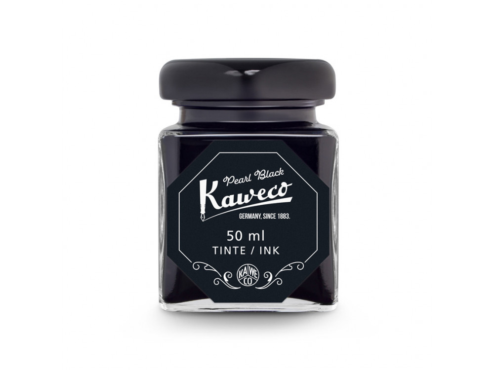 Atrament w butelce - Kaweco - Pearl Black, 50 ml