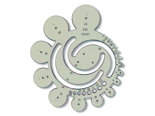 Architect transparent template - Koh-I-Noor - circular, Z-32