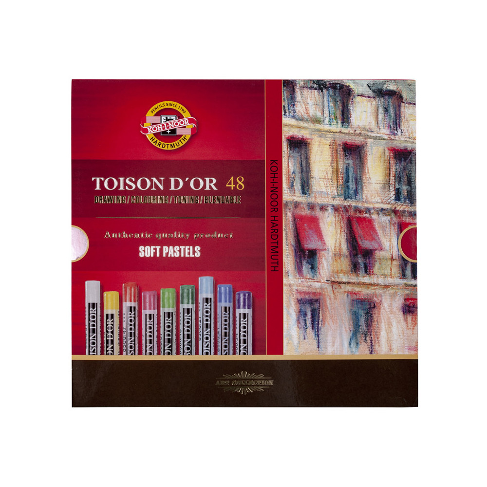 Zestaw pasteli suchych Toison D'or - Koh-I-Noor - 48 kolorów