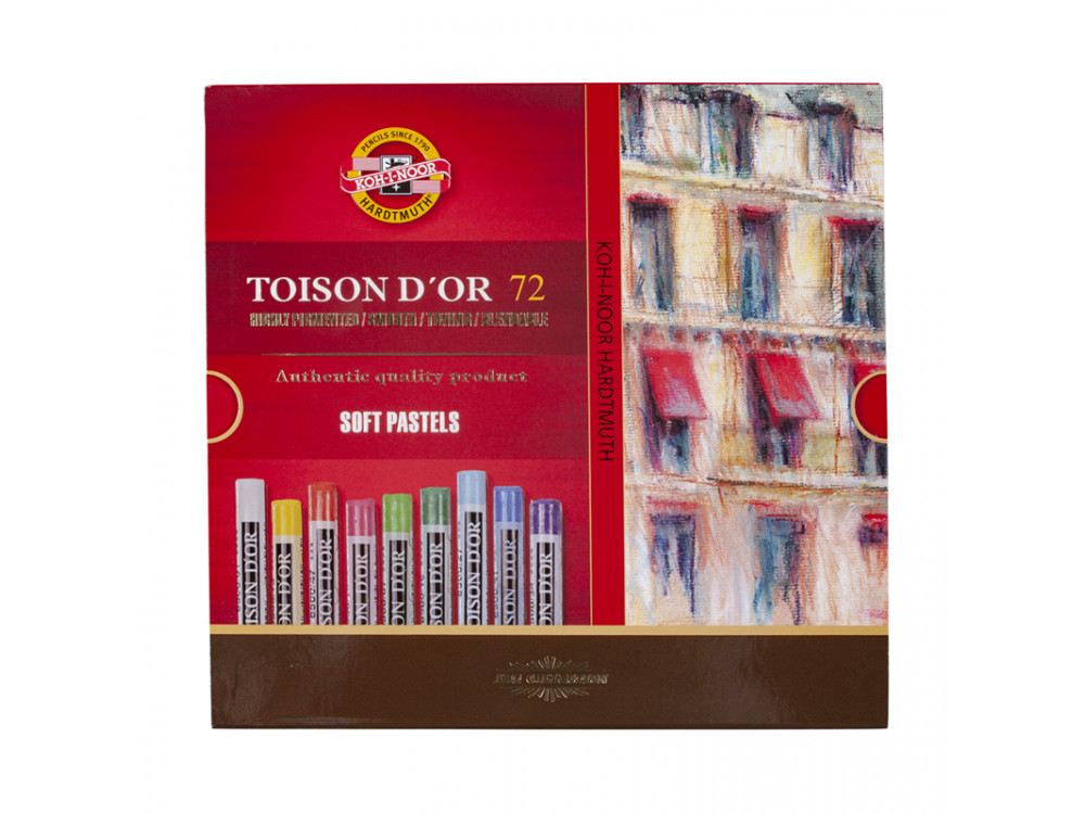 Zestaw pasteli suchych Toison D'or - Koh-I-Noor - 72 kolory