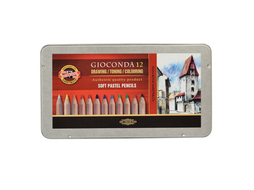 Zestaw pasteli suchych Gioconda - Koh-I-Noor - 12 kolorów