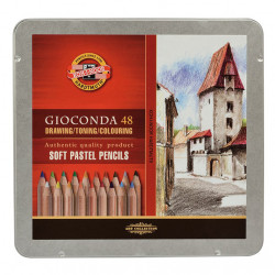 Set of Gioconda soft pastel pencils - Koh-I-Noor - 48 colors