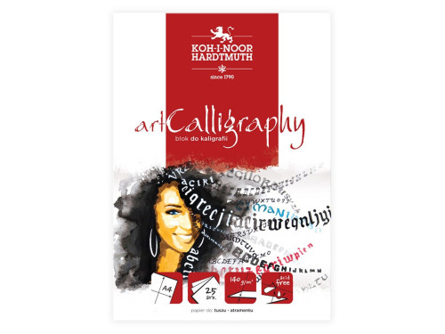Blok do kaligrafii Art Calligraphy - Koh-I-Noor - A4, 140 g, 25 ark.