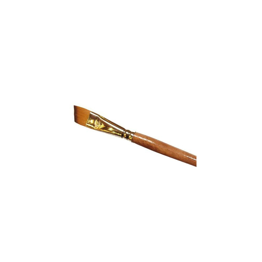 Oblique, synthetic, 1001A series brush - Renesans - long handle, no. 0