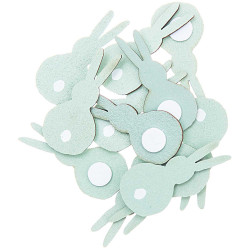 Wooden stickers Bunnies -...
