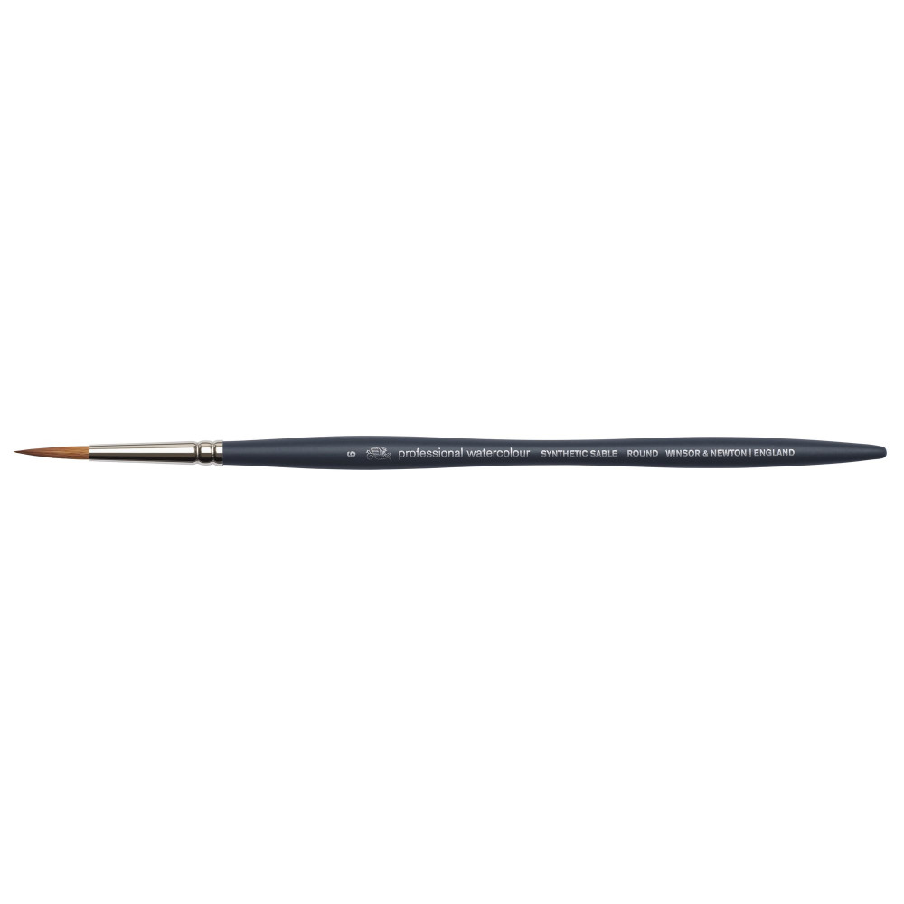 Professional Watercolor Synthetic Sable brush, round - Winsor & Newton - no. 6