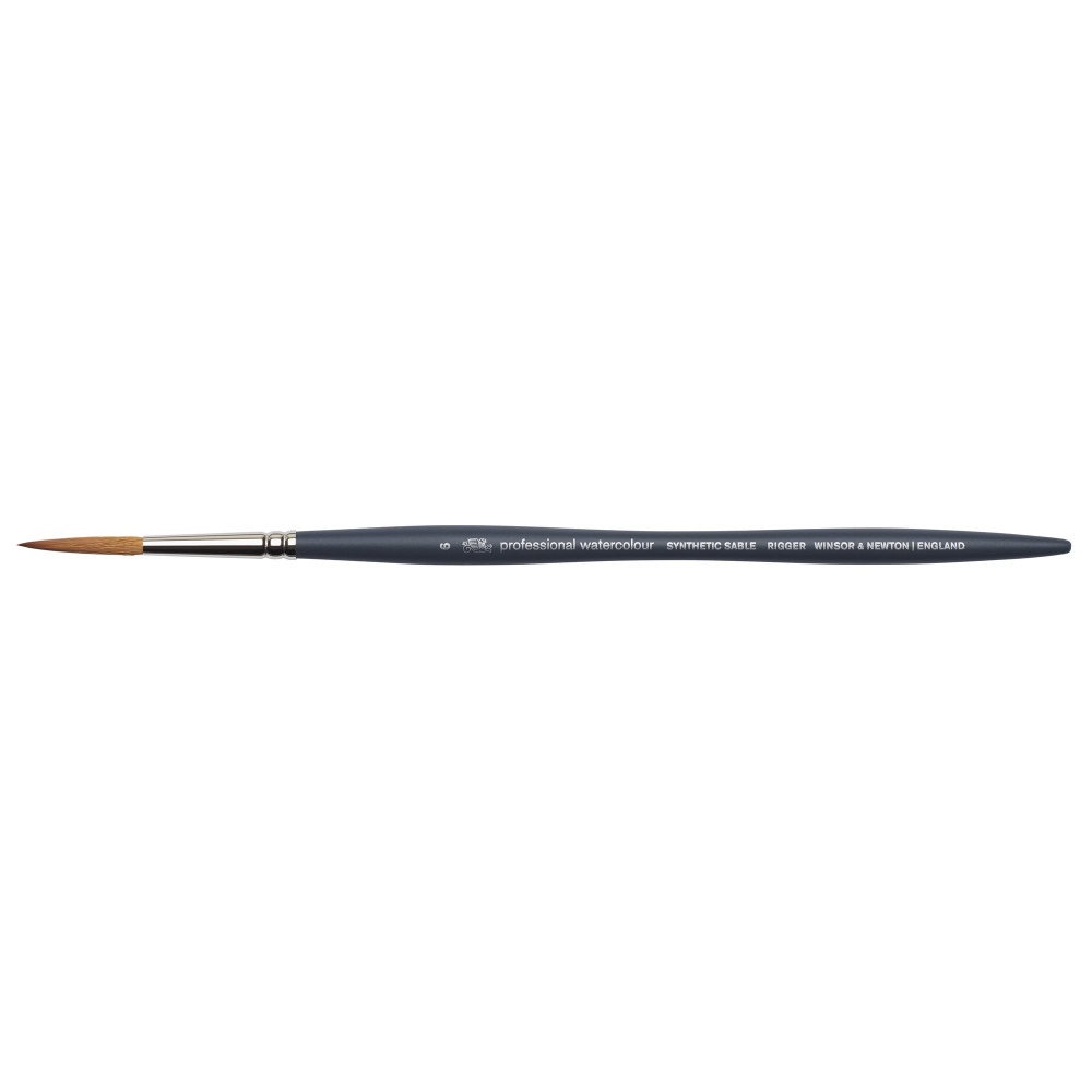 Professional Watercolor Synthetic Sable brush, Rigger - Winsor & Newton - no. 6