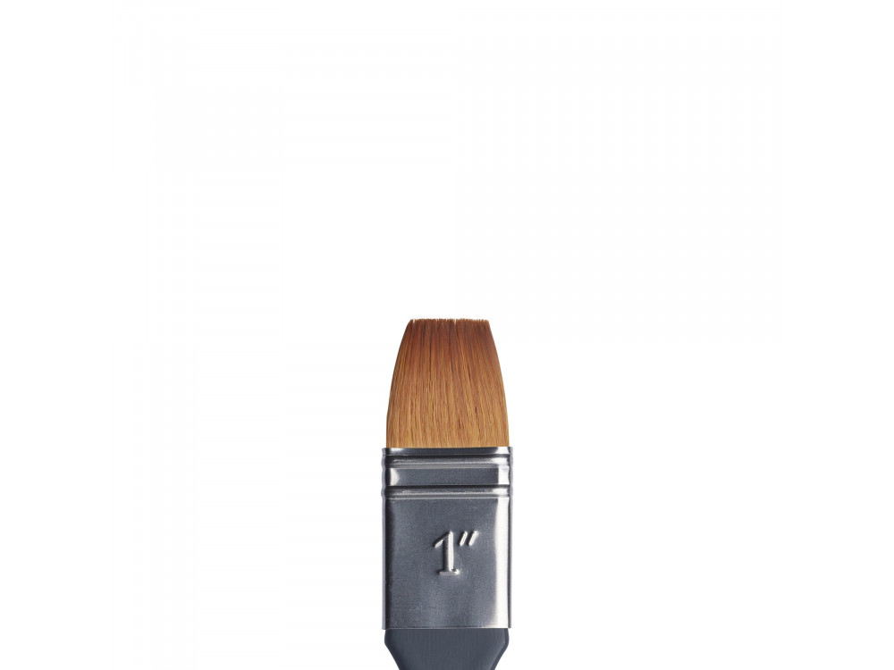Pędzel płaski wash, syntetyczny sobol - Winsor & Newton - nr 1''