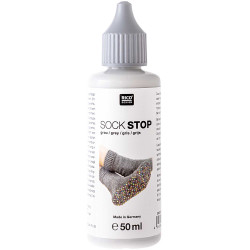 Farba antypoślizgowa Sock Stop - Rico Design - grey, 50 ml