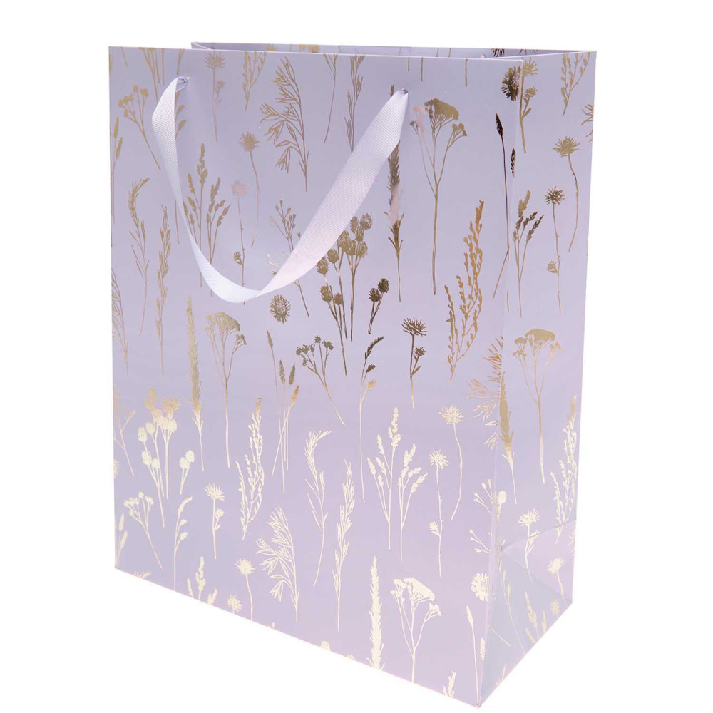 Paper gift bag - Rico Design - Grasses, 26 x 32 x 12 cm