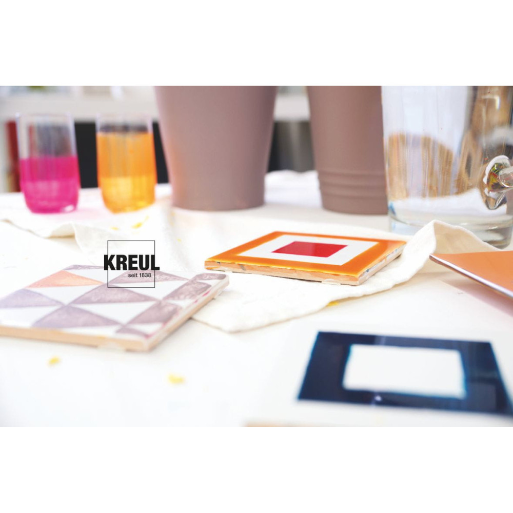 Set of Glass & Porcelain paints - Kreul - Clear, 6 colors x 20 ml