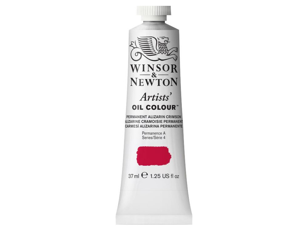 Farba olejna Artists' Oil Colour - Winsor & Newton - Permanent Alizarin Crimson, 37 ml